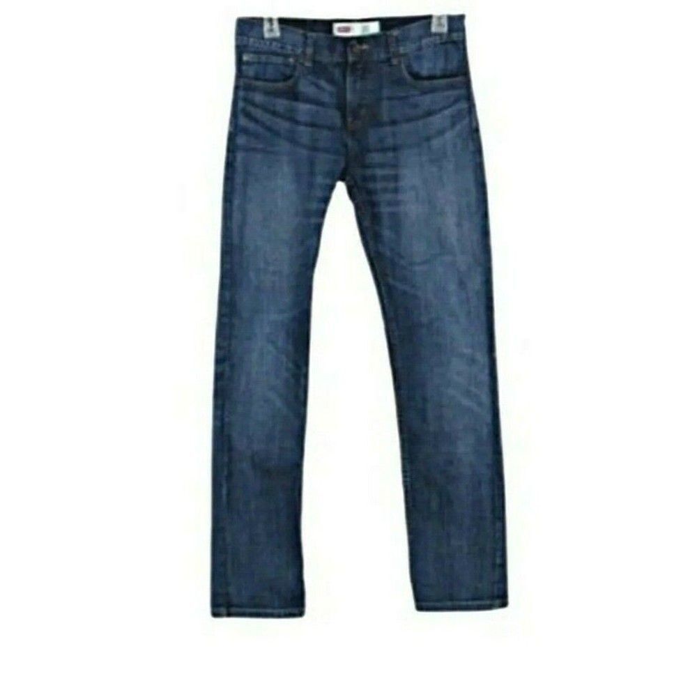Levi's Jeans 511 Straight Leg Classic 5-Pocket Slim Dark Wash Boy's Size 18 Reg